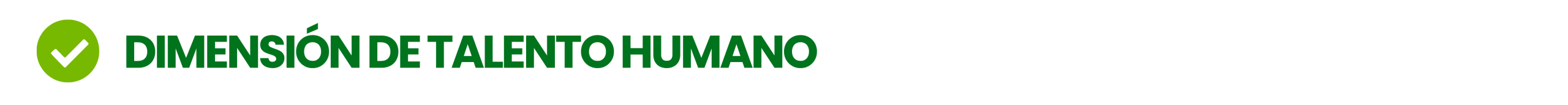 Dimensión de Talento Humano