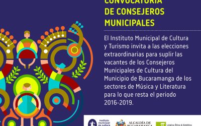Convocatoria Extraordinaria del Consejo Municipal de Cultura