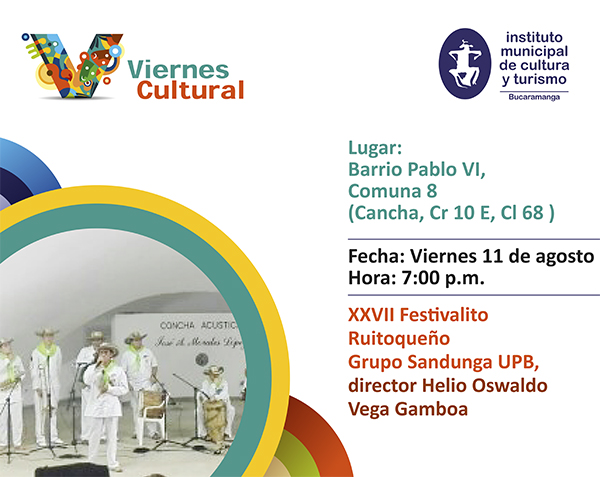 El grupo Sandunga estará en el Viernes Cultural