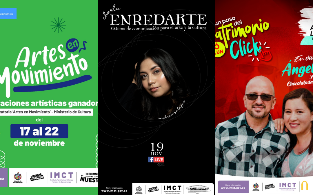 ¡Agenda tu semana con el Plan Cultural imct!