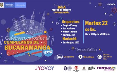 Celebra el cumpleaños de Bucaramanga con el IMCT