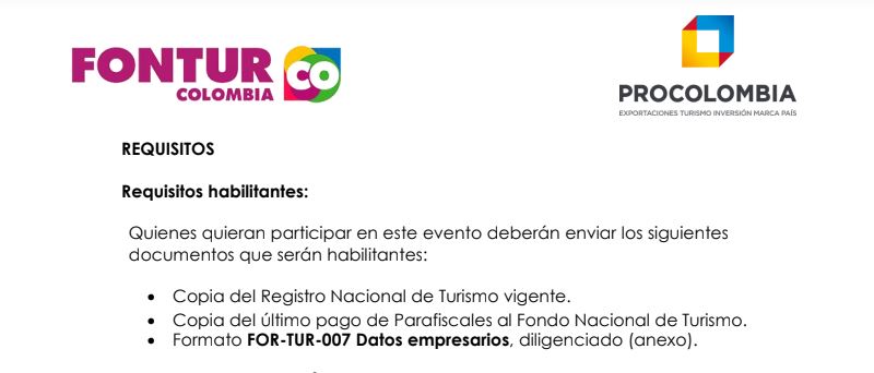 Convocatoria Workshop Brasil 2018 para entidades turísticas