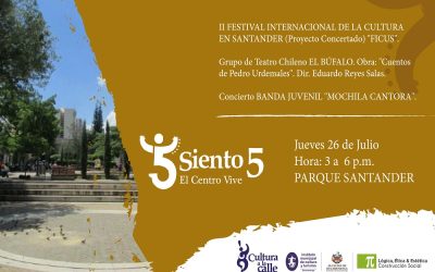 En ‘Siento5 ¡El Centro Vive!’ y en el ‘Viernes Cultural’ se vivirá el FICUS 2018