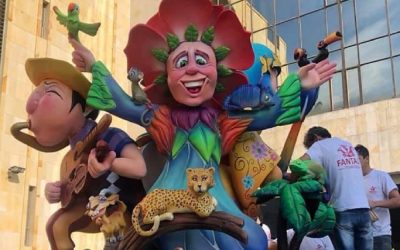 Desde hoy Bucaramanga se viste de fiesta con la instalación del gran monumento de la Feria Bonita 2019