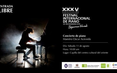 El Festival Internacional de Piano ofrece concierto en el Centro Cultural del Oriente