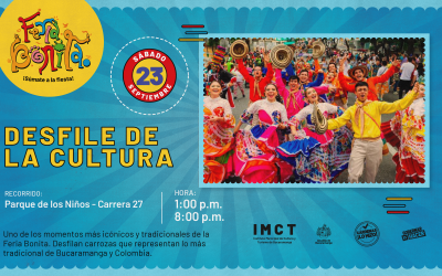 Bucaramanga se prepara para un impresionante Desfile de la Cultura, el 23 de septiembre, sobre la Carrera 27