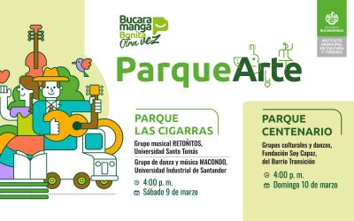 Continuamos tomándonos los parques de la ciudad este fin de semana con #ParqueArte para hacer de #BGABonitaOtraVez