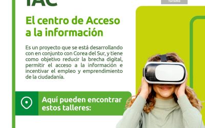 Estos son dos talleres que pueden conocer y aprender en el Centro de Acceso a la Información IAC, sin ningún costo.