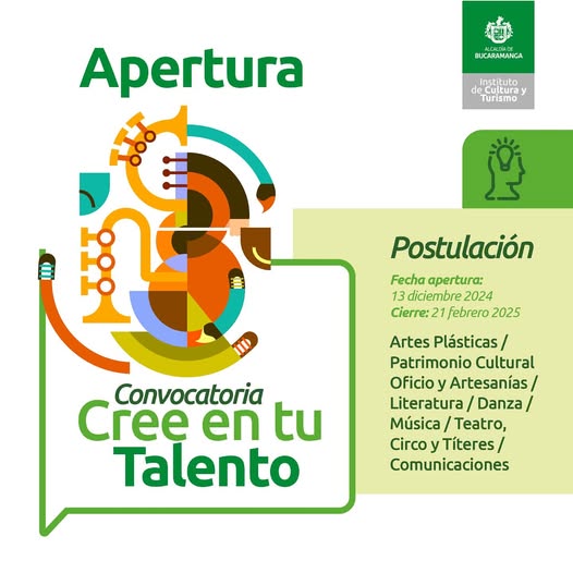 ¡Apertura de Convocatoria: Cree en tu talento